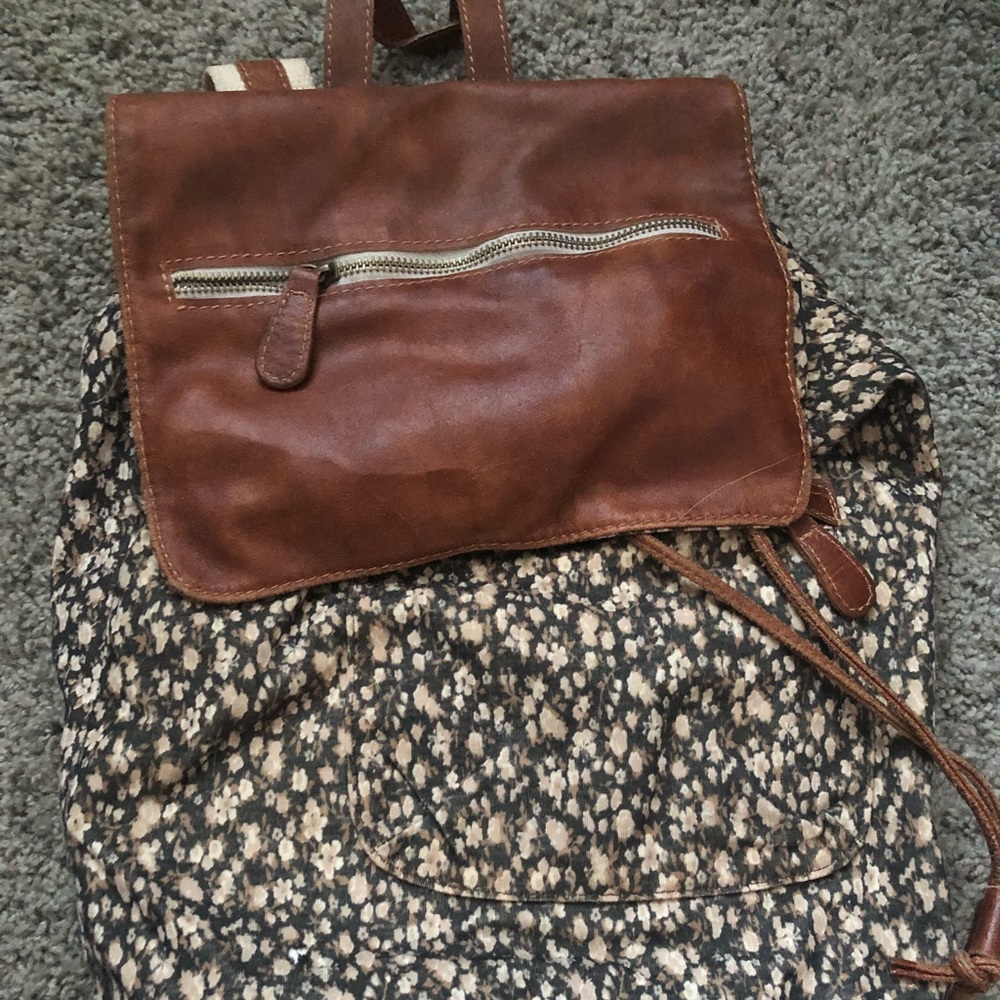 Genuine leather made in Italy backpack